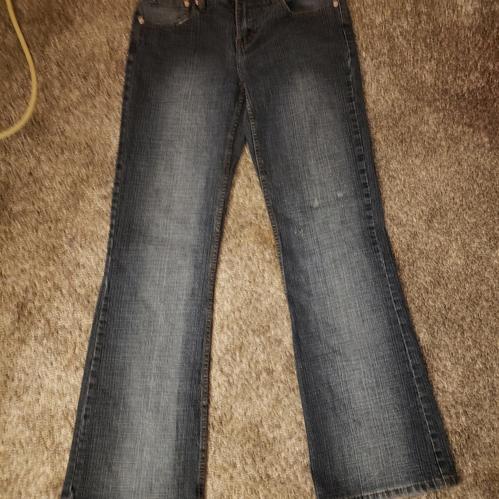 Ladies Tomboy Retro Fox Dark Blue Denim jeans